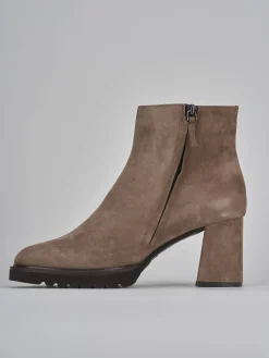 Hot Stivaletto tacco 7 camoscio Donna Stivaletti Tacco Alto