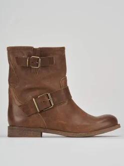 Stivaletto tacco 2 cm pelle Donna Stivaletti Tacco Basso