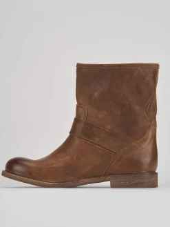 Stivaletto tacco 2 cm pelle Donna Stivaletti Tacco Basso