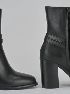 Clearance Stivaletto tacco 8 cm pelle Donna Stivaletti Tacco Alto