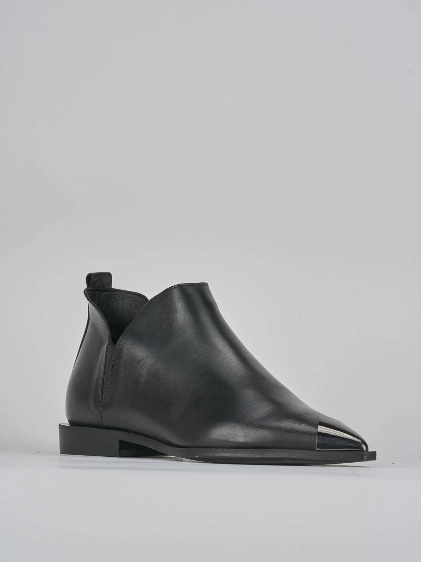 Stivaletto tacco 2 cm pelle Donna Stivaletti Tacco Basso