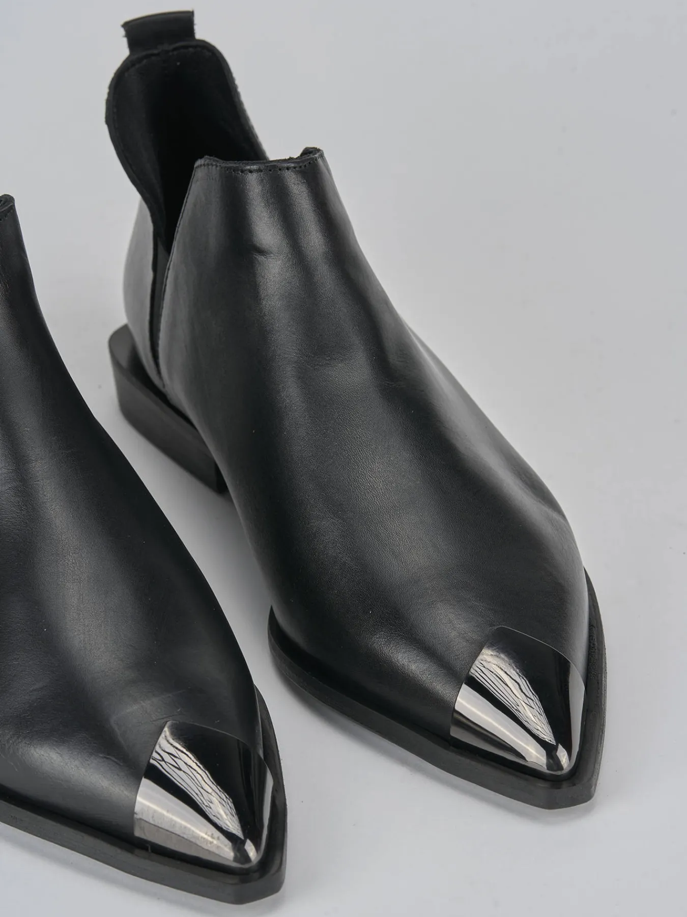 Stivaletto tacco 2 cm pelle Donna Stivaletti Tacco Basso