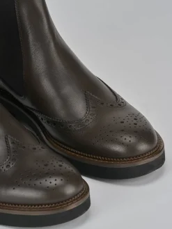 Discount Stivaletto tacco 2 cm testa pelle Donna Stivaletti Tacco Basso