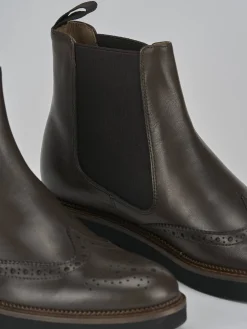 Discount Stivaletto tacco 2 cm testa pelle Donna Stivaletti Tacco Basso