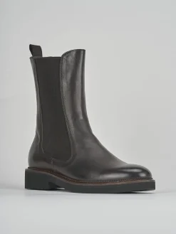 Stivaletto tacco 2 cm testa pelle Donna Stivaletti Tacco Basso