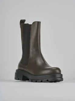 Online Stivaletto tacco 2 cm testa pelle Donna Stivaletti Tacco Basso