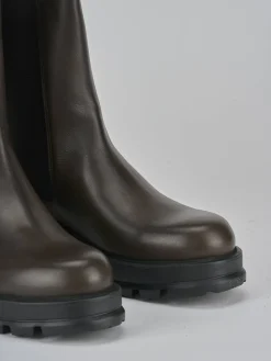 Online Stivaletto tacco 2 cm testa pelle Donna Stivaletti Tacco Basso