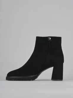 Stivaletto tacco 7 camoscio Donna Stivaletti Tacco Alto