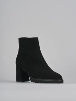 Stivaletto tacco 7 camoscio Donna Stivaletti Tacco Alto