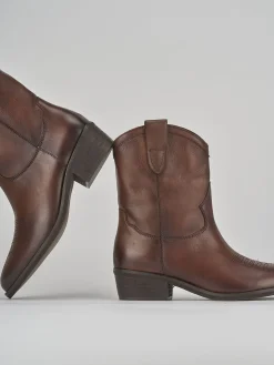 Sale Stivaletto texano tacco 2 cm pelle Donna Texani