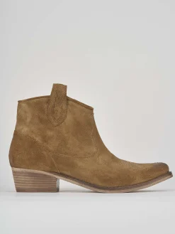 Best Stivaletto texano tacco 3 cm camoscio Donna Texani|Stivaletti Tacco Basso