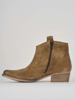 Best Stivaletto texano tacco 3 cm camoscio Donna Texani|Stivaletti Tacco Basso