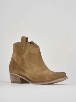 Best Stivaletto texano tacco 3 cm camoscio Donna Texani|Stivaletti Tacco Basso