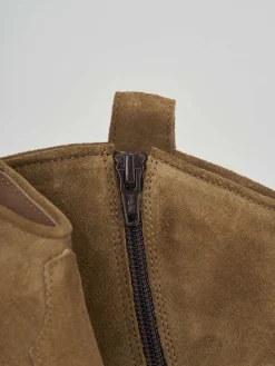 Best Stivaletto texano tacco 3 cm camoscio Donna Texani|Stivaletti Tacco Basso