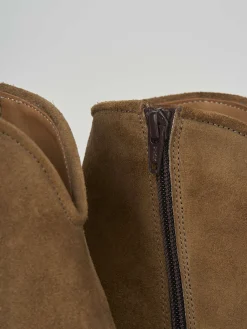 Online Stivaletto texano tacco 6 cm camoscio Donna Texani