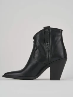 Hot Stivaletto texano tacco 7 cm pelle Donna Texani