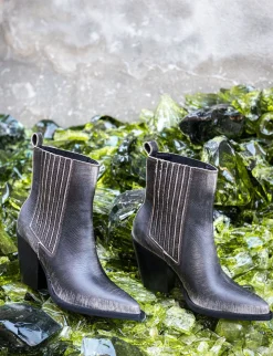 Best Stivaletto texano tacco 9 cm pelle Donna Texani|Stivaletti Tacco Alto