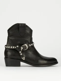 Stivaletto texano tacco 3 cm pelle Donna Texani