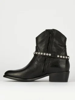 Stivaletto texano tacco 3 cm pelle Donna Texani