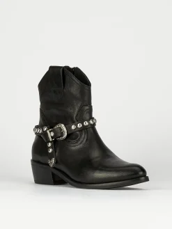 Stivaletto texano tacco 3 cm pelle Donna Texani