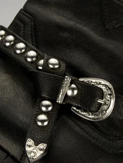 Stivaletto texano tacco 3 cm pelle Donna Texani