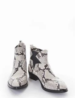 Stivaletto texano tacco 3cm roccia Donna Texani