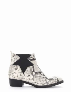 Stivaletto texano tacco 3cm roccia Donna Texani