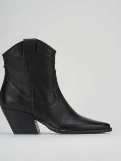 Clearance Stivaletto texano tacco 7cm pelle Donna Texani