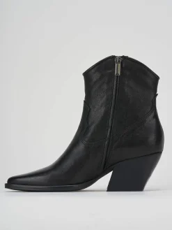 Clearance Stivaletto texano tacco 7cm pelle Donna Texani