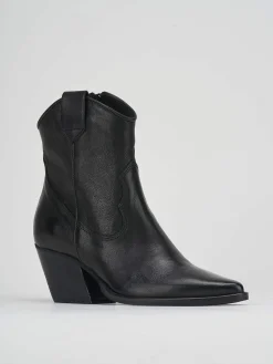 Clearance Stivaletto texano tacco 7cm pelle Donna Texani