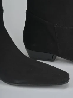 Stivali tacco 3cm camoscio Donna Stivali Tacco Basso