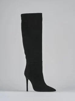 Hot Stivali tacco 10cm camoscio Donna Stivali Tacco Alto