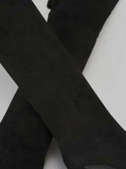 Hot Stivali tacco 9cm camoscio Donna Stivali Tacco Alto