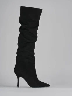 Clearance Stivali tacco 9cm camoscio Donna Stivali Tacco Alto