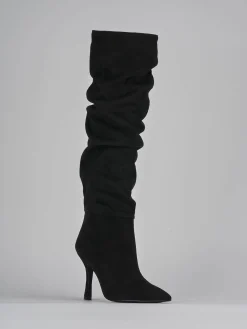 Clearance Stivali tacco 9cm camoscio Donna Stivali Tacco Alto