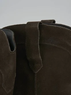 Stivali tacco 7cm camoscio testa Donna Stivali Tacco Alto