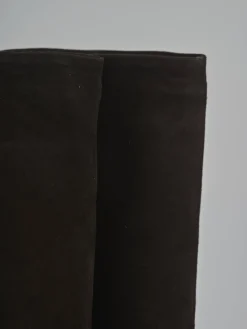 Sale Stivali tacco 8cm camoscio testa Donna Stivali Tacco Alto