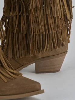 New Stivali tacco 6cm camoscio Donna Stivali Tacco Alto