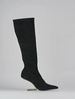 Online Stivali tacco 7cm camoscio Donna Stivali Tacco Alto