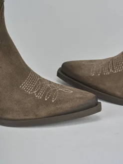 Stivali tacco 5cm camoscio Donna Stivali Tacco Alto