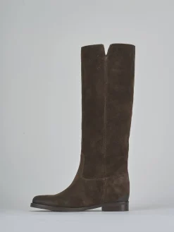 Best Stivali tacco 2cm camoscio testa Donna Stivali Tacco Basso