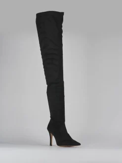 Clearance Stivali tacco 9cm camoscio Donna Stivali Tacco Alto