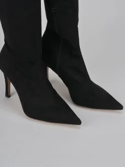 Clearance Stivali tacco 9cm camoscio Donna Stivali Tacco Alto