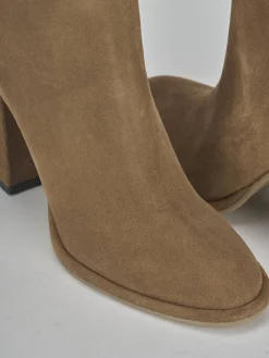 Sale Stivali tacco 9cm camoscio Donna Stivali Tacco Alto