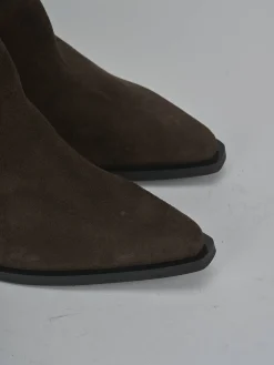 Hot Stivali tacco 8cm camoscio testa Donna Stivali Tacco Alto