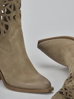 Online Stivali tacco 7cm camoscio Donna Stivali Tacco Alto