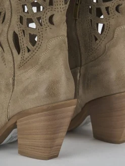 Online Stivali tacco 7cm camoscio Donna Stivali Tacco Alto