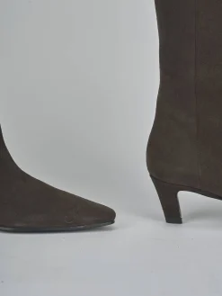 Best Stivali tacco 5cm camoscio testa Donna Stivali Tacco Alto