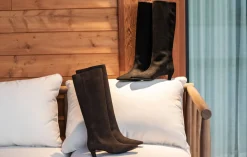 Best Stivali tacco 5cm camoscio testa Donna Stivali Tacco Alto