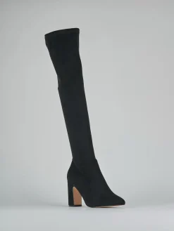 Discount Stivali tacco 9cm camoscio sostenible Donna Stivali Tacco Alto